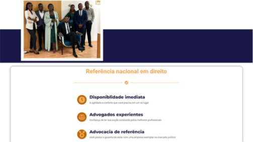 Website desenvolvido para Marduqueu & Associados